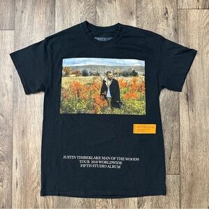 Justin Timberlake Man Of The Woods Music Tour 2018 T Shirt Mens Size M Black
